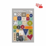 Высечки для скрапбукинга, самоклеющие от ROSA TALENT - Make your journey 3, картон, 12,8х20см