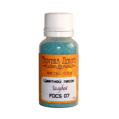 Кольоровий пісок - Фабрика Декору - блакитний, 50