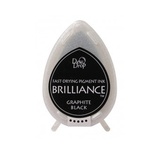 Чорнило для штампінгу Tsukineko - Brilliance Dew Drops Graphite Black