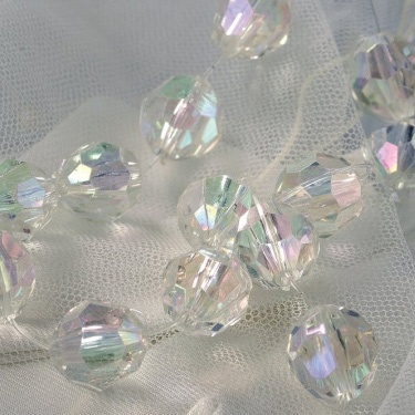 Гірлянда з намистин на лісці, колір райдужний, 90 см