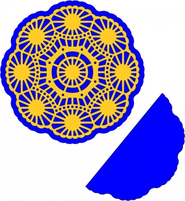 Ніж для вирубки Spring Flower Burst Doily від Cheery Lynn Designs