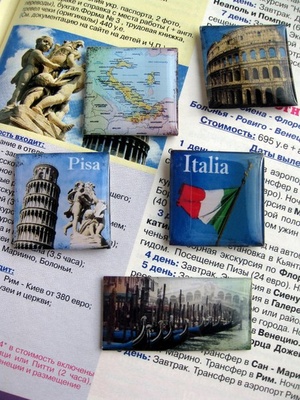 ЦЕНА СНИЖЕНА! Фишки для скрапбукинга с эпоксидным покрытием Италия