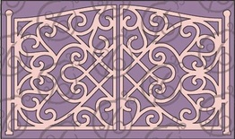 Чипборд Кованими воротами, 2 дет., cb-102