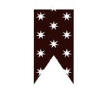 Акриловый штамп Christmas Stamp SR049b Флажок, размер 1,9 * 3,8 см