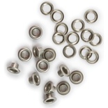 Люверси і кільця від WeRM - We R Eyelets & Washers Standard -3/16, 44218-1, нікель, 35шт.