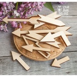 Дерев’яний декор ScrapBox - Набір деревʼяних стрілочок Wfo-002
