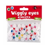 Оченята SANTI самоклейні кольорові 12мм 50 шт.