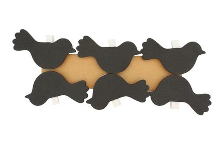 Набір дрібних прищепок від ScrapBerryʼs - Птахи 6 шт