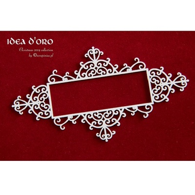 Чипборд Scrapiniec - Рамка Idea d'oro 01