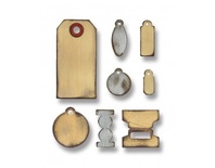 Набор лезвий от Sizzix  - Bigz Die - Tiny Tabs and Tags, 8 шт.