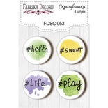 Набор скрапфишек Фабрика Декору из 4 шт FDSC053