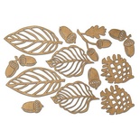 Набір чіпбордів Botany autumn 1, колір крафт, ТМ Фабрика Декору