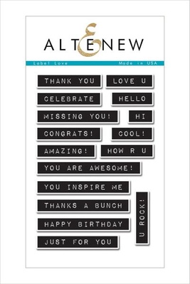 Набор штампов от Altenew - Label Love Stamp Set