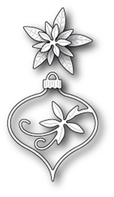 Ножі від Memory Box - Fanciful Poinsettia Ornament craft die