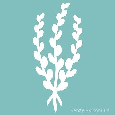 Чипборд від Вензелик - Лоза 01, 30x69 мм, розмір: 30x69 мм