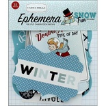 Висічки Carta Bella - Snow Fun - Fun Ephemera