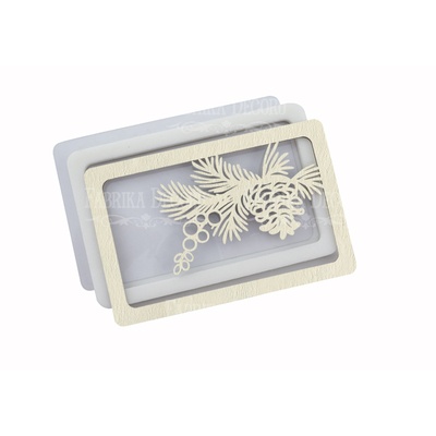 Заготовка для шейкера Шишка 11.5x7.5см, колір молочний, ТМ Фабрика Декору