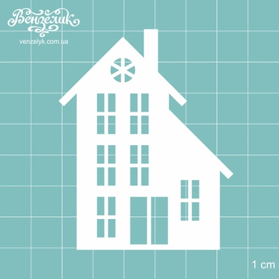 Чипборд от Вензелик - Дом 02, размер: 56x71 мм