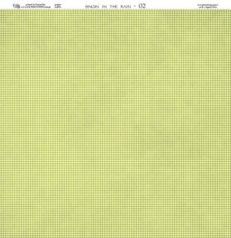 Двусторонний лист скрапбумаги от Galeria Papieru - "Deszczowa piosenka" - Singin In The Rain - 02, 30х30 см