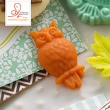 Прикраса Webster's Pages - Owl, колір кораловий, 1 штука