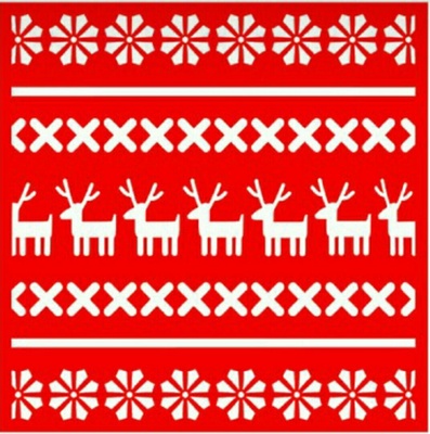 Трафарет - Фон свитерок, 18*18см