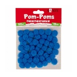 Помпони SANTI блакитні 15мм 50 шт.