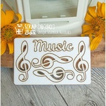Чипборд ScrapBox - музичний набір Ноти Ht-042