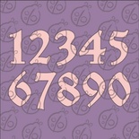 Чипборд. Цифри №3, 4 см