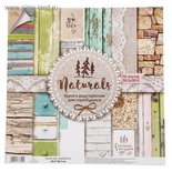 Набор бумаги для скрапбукинга от АртУзор -Naturals, 12 листов, 30,5 х 30,5 см, 180 г/м