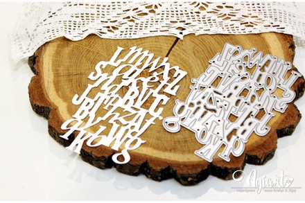 Нож для вырубки (фоновый) от AgiArt - "Буквы"