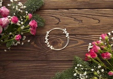 Чипборд от WOODchic - Рамка круглая с ягодами, 8х8 см