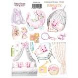 Набір наліпок (стікерів) 18 шт. Funny fox girl 185, ТМ Фабрика Декору