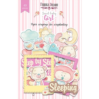 Высечки, коллекция Sweet baby girl, 49 штук, ТМ Фабрика Декора