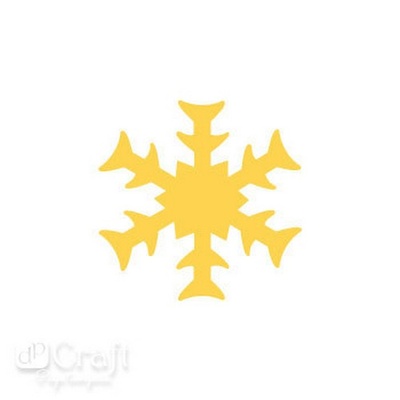 Дірокол фігурний 2,5см Сніжинки 2, TM dpCraft (Dalprint)