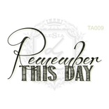 Акриловый штамп Lesia Zgharda TA009 Remember THIS DAY, размер 4.7х2.6 см