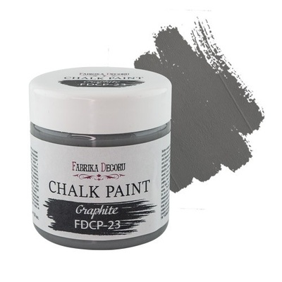 Крейдова фарба Chalk Paint Графіт 50ml, ТМ Фабрика Декору