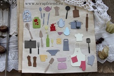 Набір ножів для вирубки від Scrapfriend - Грета, 34 штуки