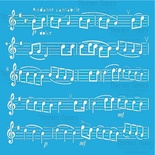 Маска - Фабрика Декора - Ноты, 15смХ15см