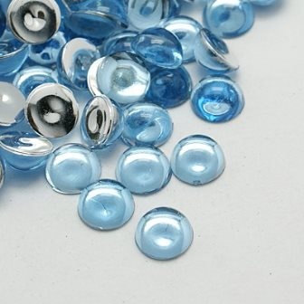 Прозорі краплі LightBlue, 6x3мм, колір блакитний, 20 шт.