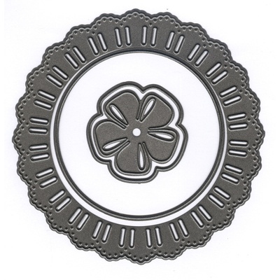 Лезвие Marianne Design - Craftables Dies - Ribbon Doily With Rosette Die 