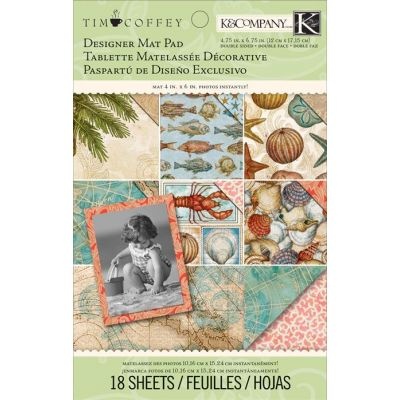 Набір скрап-паперу розміру підкладок під фото від K&Company: Подорож, 18 аркушів 