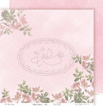 Лист бумаги Galeria Papieru - Usłane różami - Устлано розами, код 06, 30,5 x 30,5 см