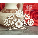 Чипборд ScrapBox - Силует в рамці арт-нуво Hm-029