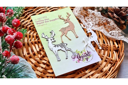 Ніж для вирубки "Плямистий олень" від AgiArt, 50*71 мм