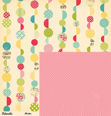 Аркуш двостороннього скрап-паперу від October Afternoon - SidewalksCollection - Marbles, 3