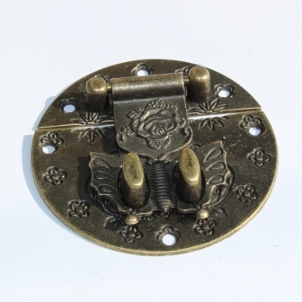 Замок круглый металлический, 58х58мм, 2 детали