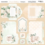 Аркуш двостороннього паперу для скрапбукінгу від Scrapmir - Конверти - Pink Childhood, 20 x20cм