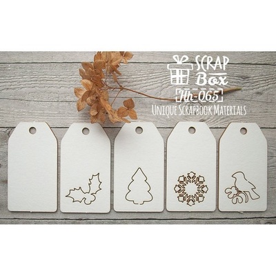 Чипборд ScrapBox - Набір тегів  Hh-065