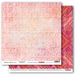 Бумага для скрапбукинга от ScrapBerry's - Этника -Вышивка, двусторонняя, 30,5x30,5 см