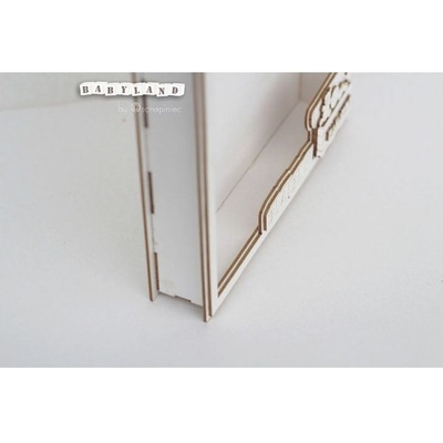 Заготовка з чіпборду Scrapiniec - об’ємна рамка (шадоу-бокс) МАЛЫШ (рос), 20x20см